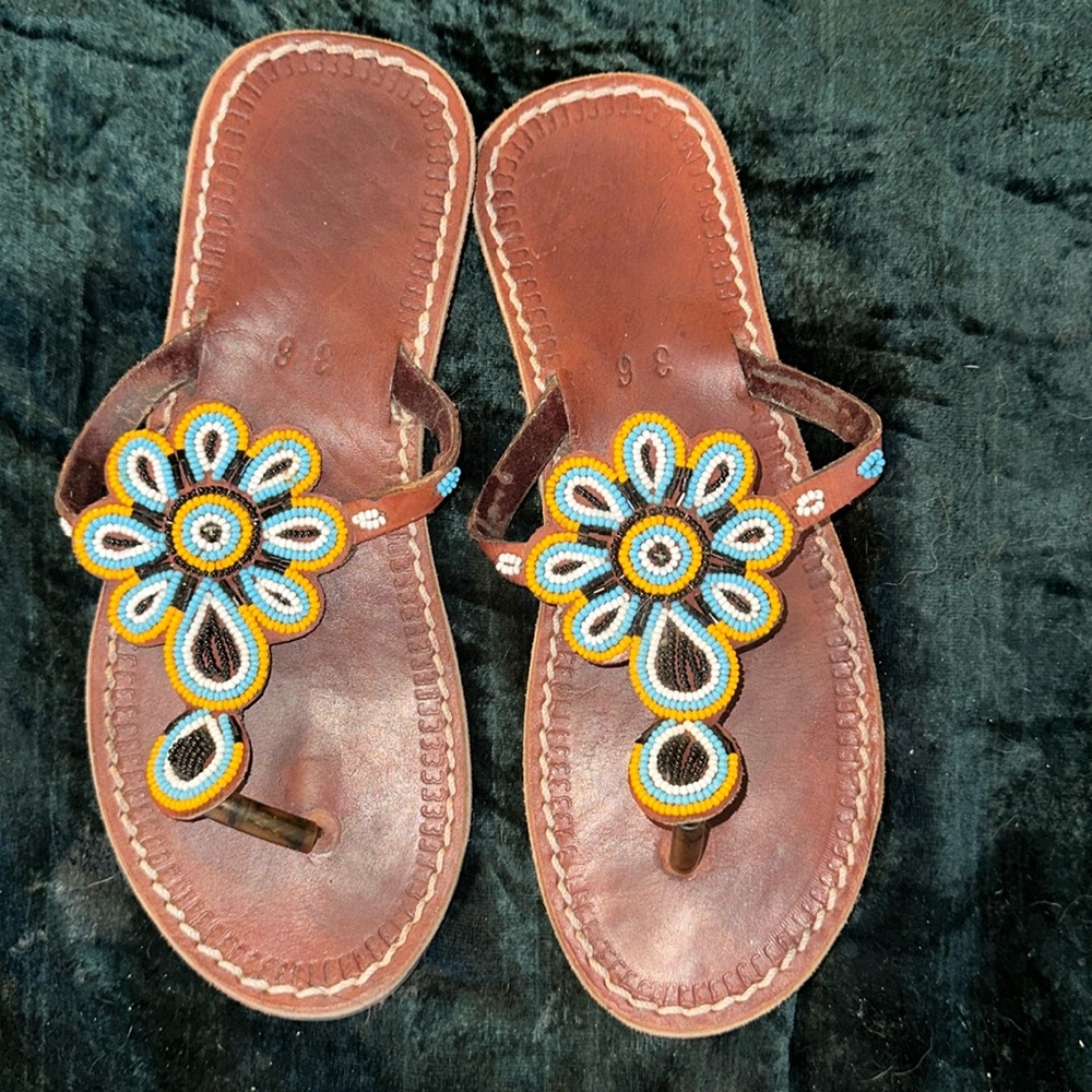 Handmade Beaded Sandals